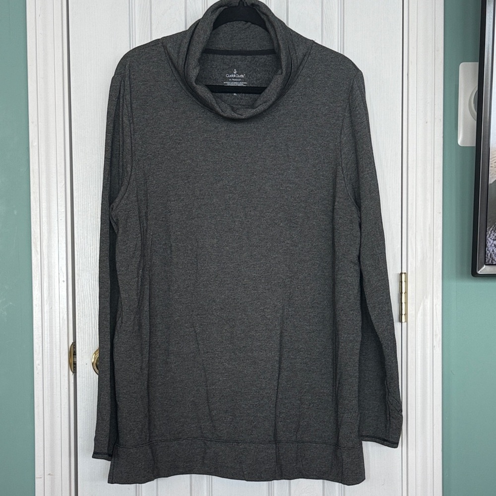 Cuddl Duds Women's Charcoal Tunic XL